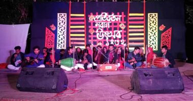 কুবিতে প্রতিবর্তনের আয়োজনে নবান্ন উৎসব