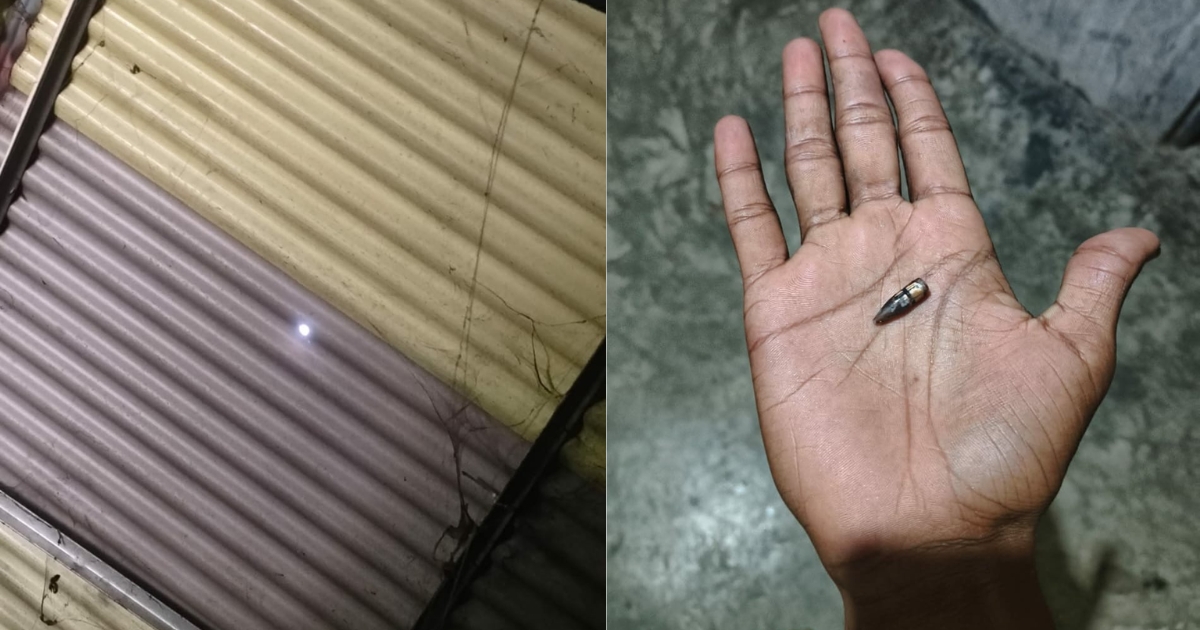 মিয়ানমার থেকে গুলি এসে পড়ল হোয়াইক্যংয়ের লম্বাবিল এলাকার শাহ আলমের শয়নকক্ষে