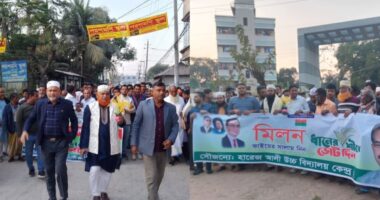 জাতীয় নির্বাচনের তফসিল ঘোষণায় গাজীপুরের ৫ আসনে বিএনপির আনন্দ মিছিল