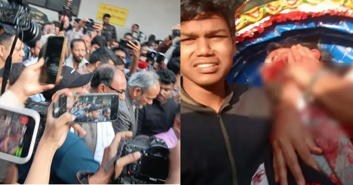 গুলিবিদ্ধ হাদিকে দেখতে, ঢামেকে তোপের মুখে মির্জা আব্বাস