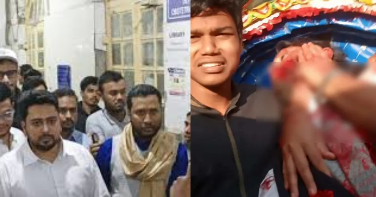 গুলিবিদ্ধ ওসমান হাদিকে দেখতে ঢামেকে গেছেন এনসিপির আহ্বায়ক নাহিদ ইসলাম