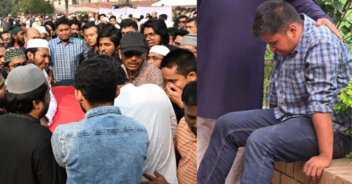 শহীদ ওসমান হাদির জন্য অঝোরে কাঁদলেন হাসনাত আব্দুল্লাহ