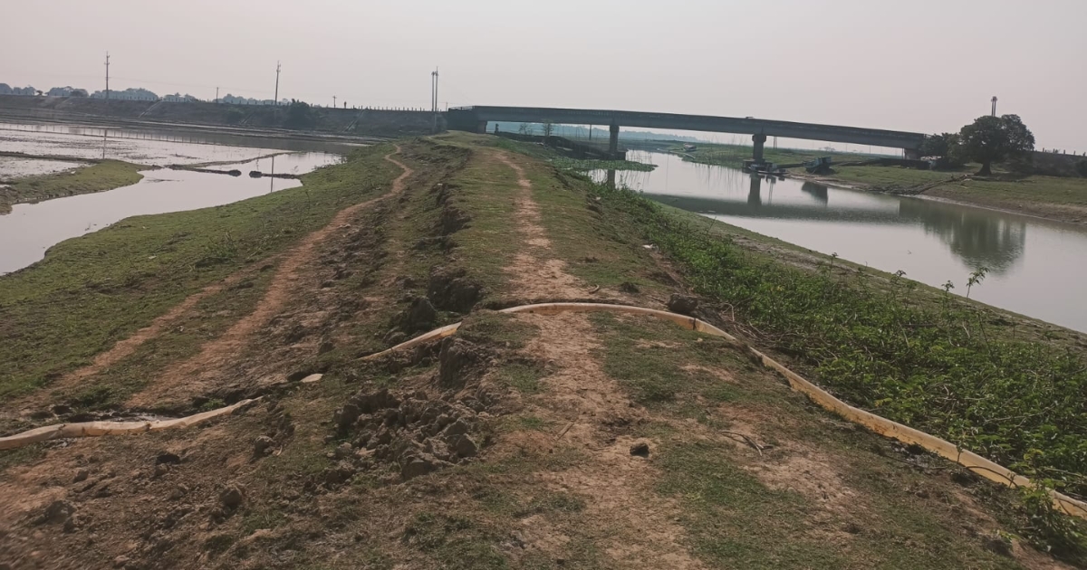 নির্ধারিত সময়ে শুরু হয়নি ফসল রক্ষা বাঁধের কাজ