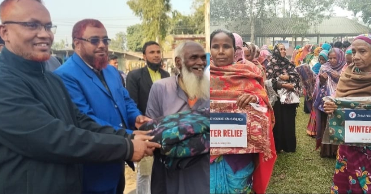 ডোমারে যাকাত ফাউন্ডেশন অব আমেরিকার উদ্যোগে শীতবস্ত্র ও রুম হিটার বিতরণ