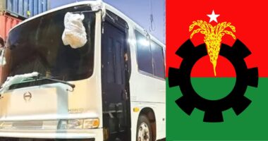 বিএনপির শীর্ষ নেতাদের নিরাপত্তার জন্যে দেশে পৌঁছালো অত্যাধুনিক বুলেটপ্রুফ বাস