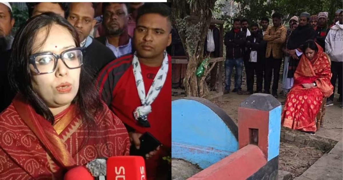 দাদা-দাদির কবর জিয়ারত করে নির্বাচনি প্রচারণার কার্যক্রম শুরু করলেন ব্যারিস্টার রুমিন ফারহানা