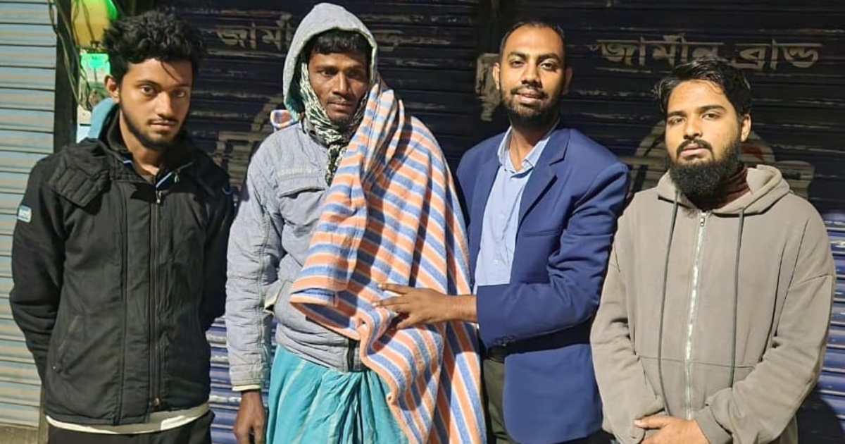 শীতের রাতে অসহায় মানুষের পাশে ইয়ুথ নেটওয়ার্ক ফর ডেভেলপমেন্ট