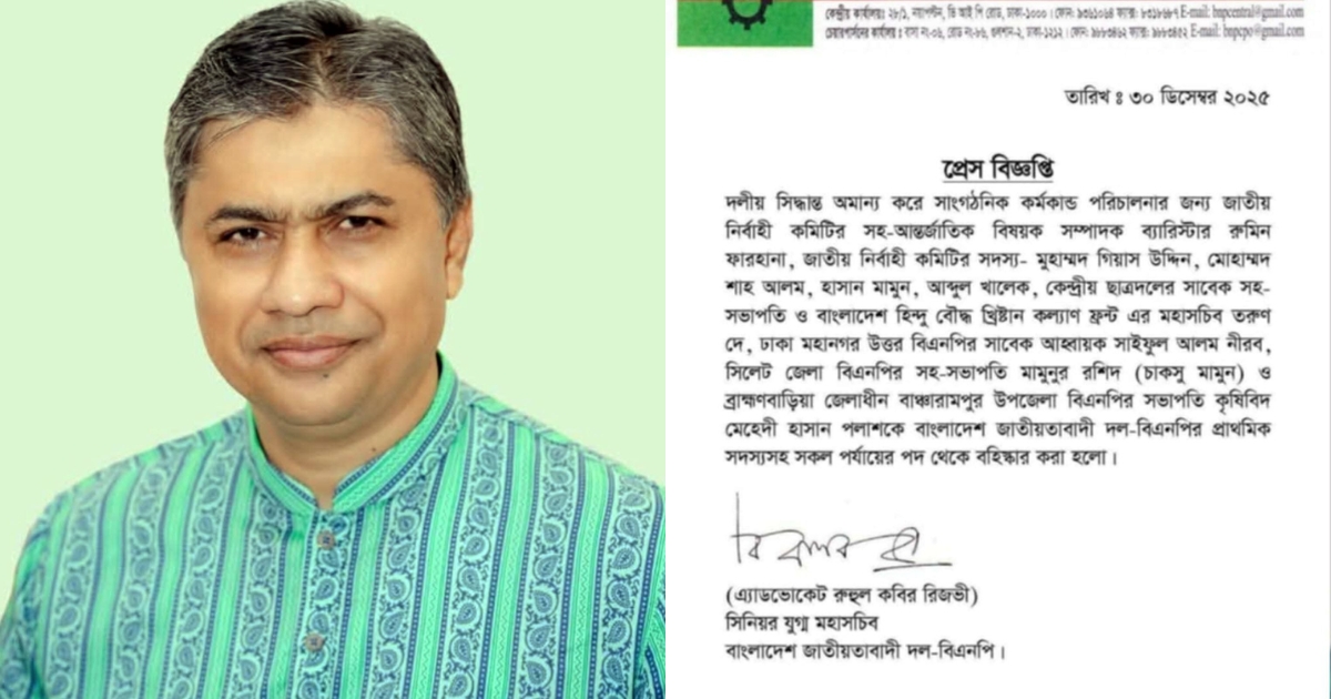 বহিষ্কারের আগেই বিএনপি থেকে পদত্যাগপত্র জমা দেন হাসান মামুন