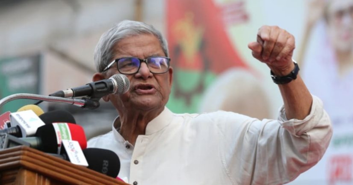 আমরা ধর্মভীরু মানুষ, কিন্তু ধর্ম দিয়ে রাষ্ট্র বিভাজনে বিশ্বাস করি না : মির্জা ফখরুল