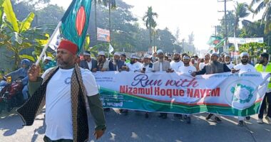 লালমোহনে “রান উইথ নাঈম” ম্যারাথন দৌড় কর্মসূচি অনুষ্ঠিত