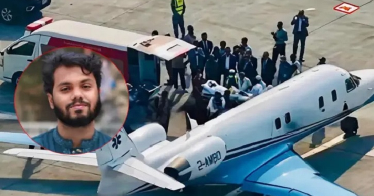 সিঙ্গাপুর পৌঁছেছে হাদিকে বহনকারী এয়ার অ্যাম্বুলেন্স