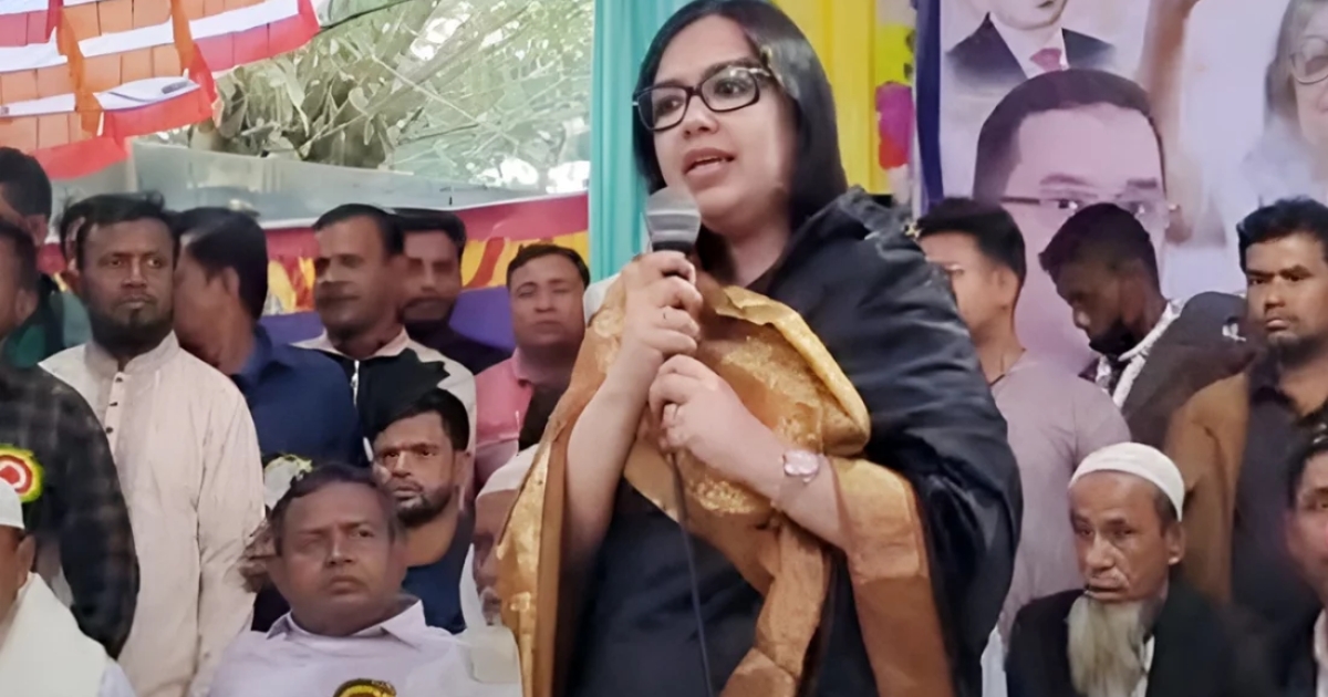 ‘আমি যা বলি, আমি তা-ই করি, আপনারা পাশে থাকলে মার্কা যা-ই হোক, নির্বাচন করব’: রুমিন ফারহানা