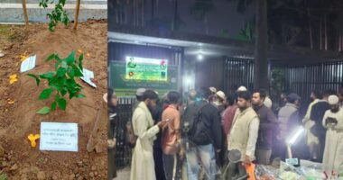 রাতেও শহীদ ওসমান হাদির কবর দেখতে ও জিয়ারত করতে মানুষের ভিড়, রাতভর প্রহরায় থাকবে পুলিশ