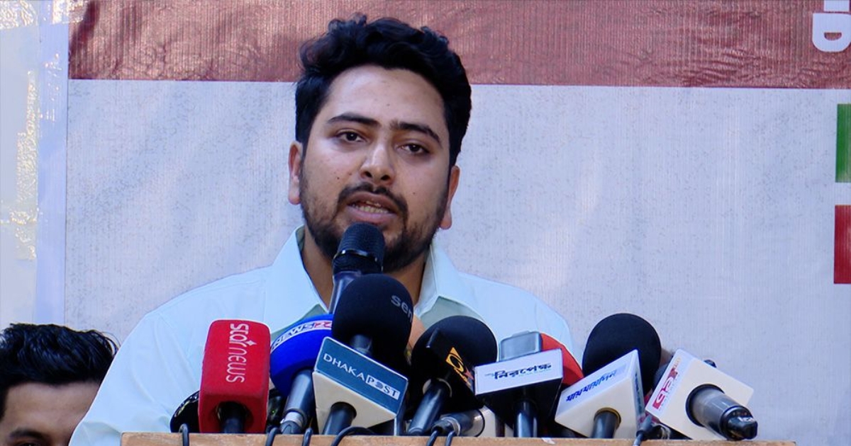 আওয়ামী লীগের ভোট নেয়ার প্রতিযোগিতা করছে বিএনপি ও জামায়াত : নাহিদ