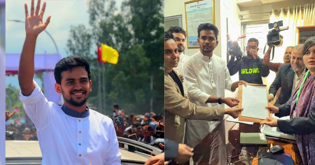 ঢাকা-১০ ও কুমিল্লা-৩ আসনে যৌথভাবে মনোনয়নপত্র সংগ্রহ করলেন আসিফ মাহমুদ