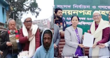 রিকশায় চড়ে ডিসি অফিসে মনোনয়নপত্র জমা দিলেন মির্জা ফখরুল