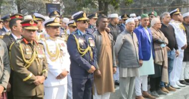 বেগম জিয়ার জানাজায় অংশ নিতে মানিক মিয়া অ্যাভিনিউতে তিন বাহিনী প্রধান, রাষ্ট্রীয় সম্মানে শেষ বিদায়