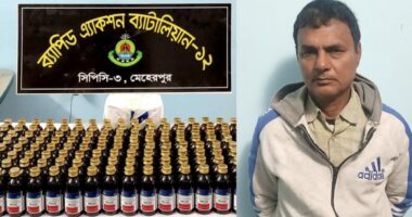 মেহেরপুরে ৬ লাখ টাকা মূল্যের উইনক্রিক্সসহ র‍্যাবের হাতে আটক ১