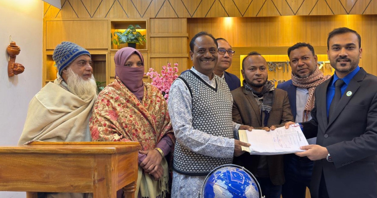 গাজীপুর-৫ আসনে জনতার দলের প্রার্থী আজম খানের মনোনয়ন দাখিল