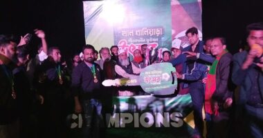 সিঙ্গাইরে শীতকালীন ফুটবল উৎসব: শিরোপা জিতল জামির্ত্তা ড্রিম ইলেভেন