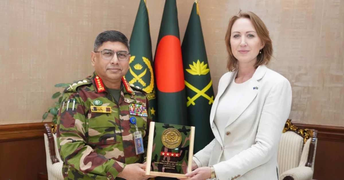 সেনাপ্রধানের সঙ্গে অস্ট্রেলিয়ার হাইকমিশনারের সৌজন্য সাক্ষাৎ