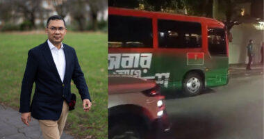 রাষ্ট্রীয় অতিথি ভবন যমুনার পথে তারেক রহমান