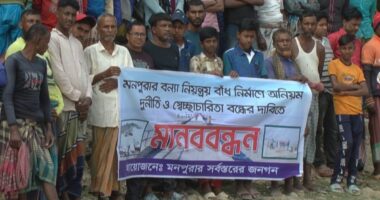 মনপুরায় বন্যা নিয়ন্ত্রণ বেরি বাঁধে অনিয়মের অভিযোগ