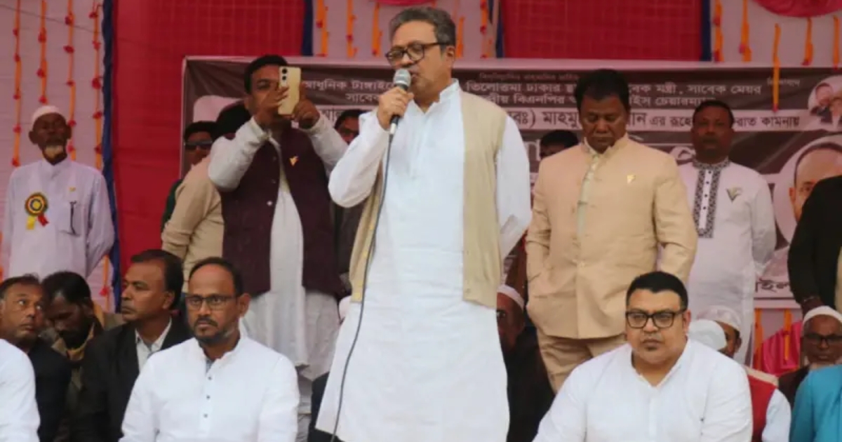 টাঙ্গাইলে টুকুকে সমর্থন দিয়ে ধানের শীষের পক্ষে কাজ করার ঘোষণা রাশেদ হাসানের