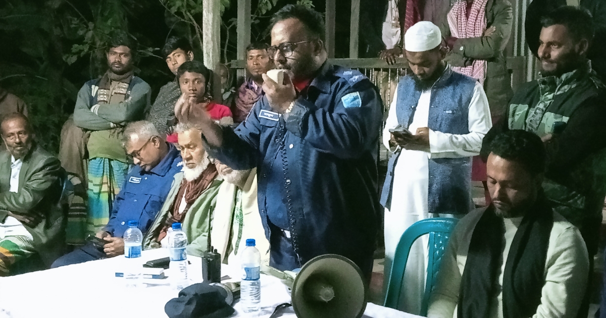 অপরাধ প্রতিরোধে দিঘীরপাড়ে পুলিশ–জনগণের আইনশৃঙ্খলা সভা