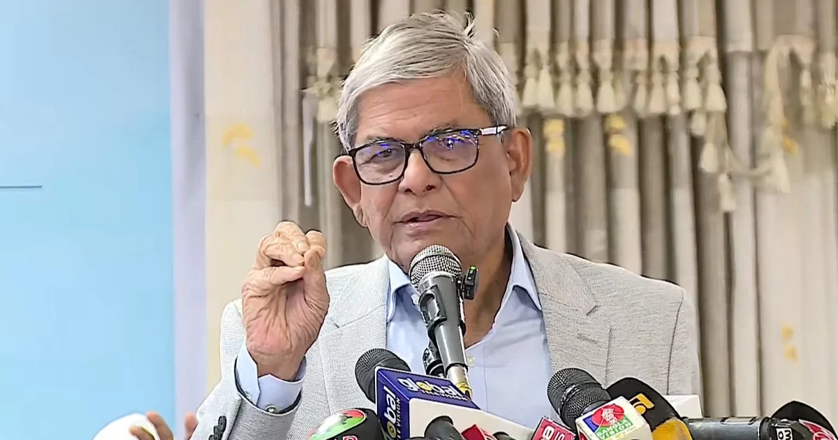 এই নির্বাচনে নির্ধারণ হবে দেশ কাদের হাতে যাবে : মির্জা ফখরুল