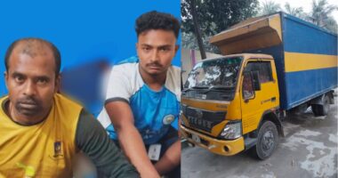 নলডাঙ্গা থানার সামনে কাভার ভ্যানের চাপায়,ভ্যান চালক নিহত,ড্রাইভার-ম্যানেজার আটক