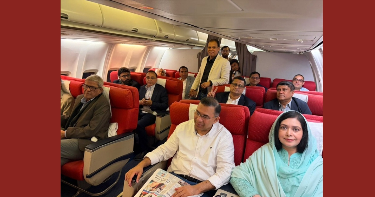 নির্বাচনী প্রচারণায় অংশ নিতে সিলেটের উদ্দেশ্যে রওনা দিয়েছেন তারেক রহমান