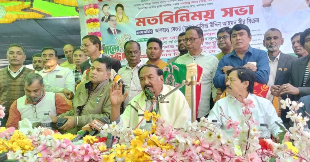 আমাকে ভোট দিতে হবে এমন কথা নেই, যোগ্য প্রার্থীকে ভোট দেবেন : মেজর হাফিজ