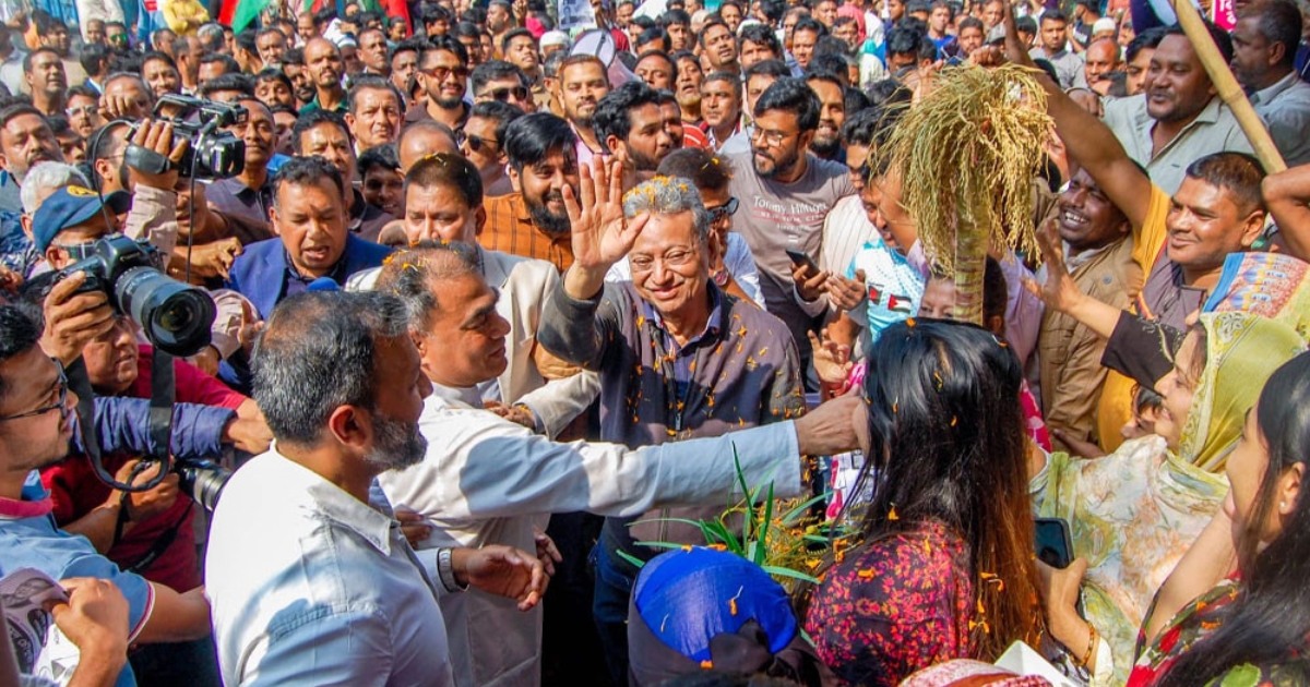 জনগণের ঢল নেমেছে রাস্তায়, ধানের শীষের জোয়ার শুরু হয়েছে : আমীর খসরু