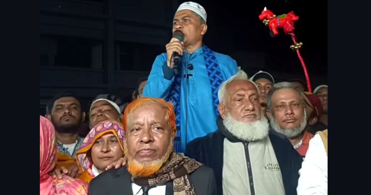 ঘোড়া প্রতীকের পক্ষে স্বতন্ত্র প্রার্থী হাসান মামুনের বিশাল নির্বাচনী মিছিল