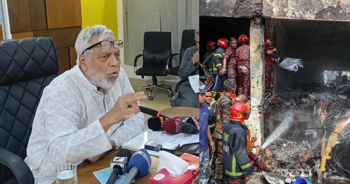 মাইলস্টোনে নয়, সচিবালয়ে বিমান পড়া দরকার ছিলো : উপদেষ্টা ফাওজুল কবির