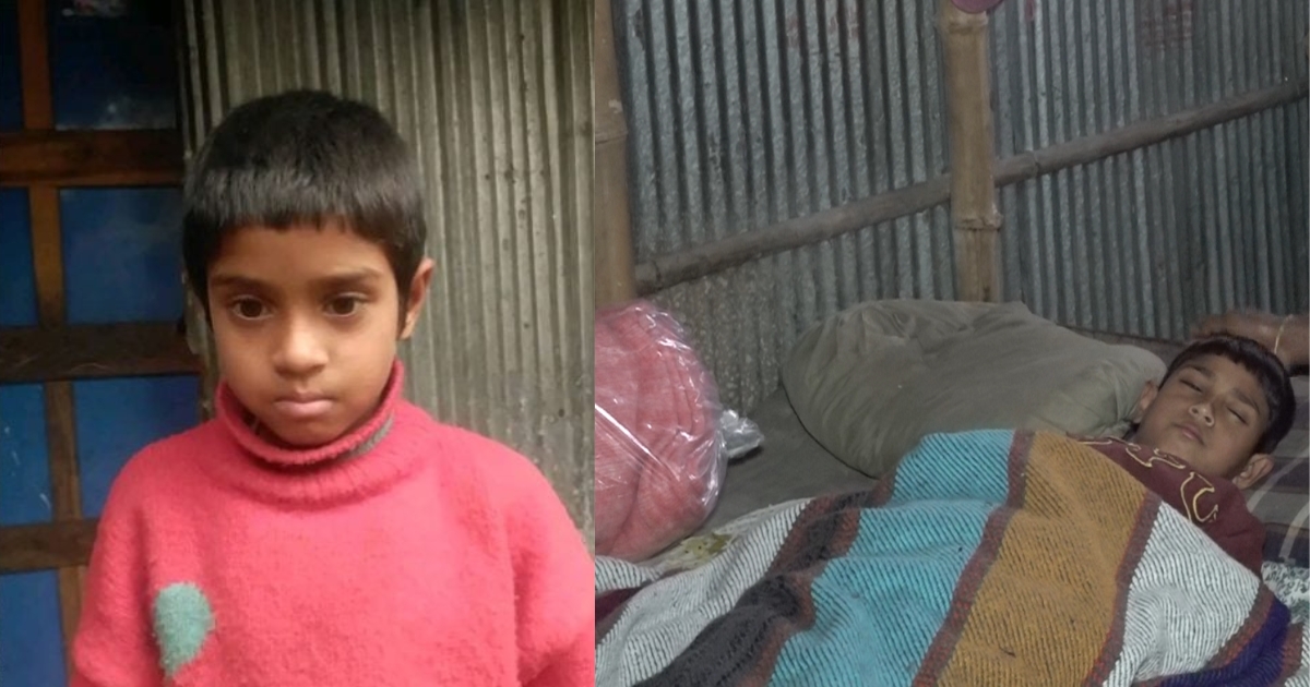 ভ্যান চালকের ছেলে শিশু তামিম এই পৃথিবীতে বাঁচতে চায়