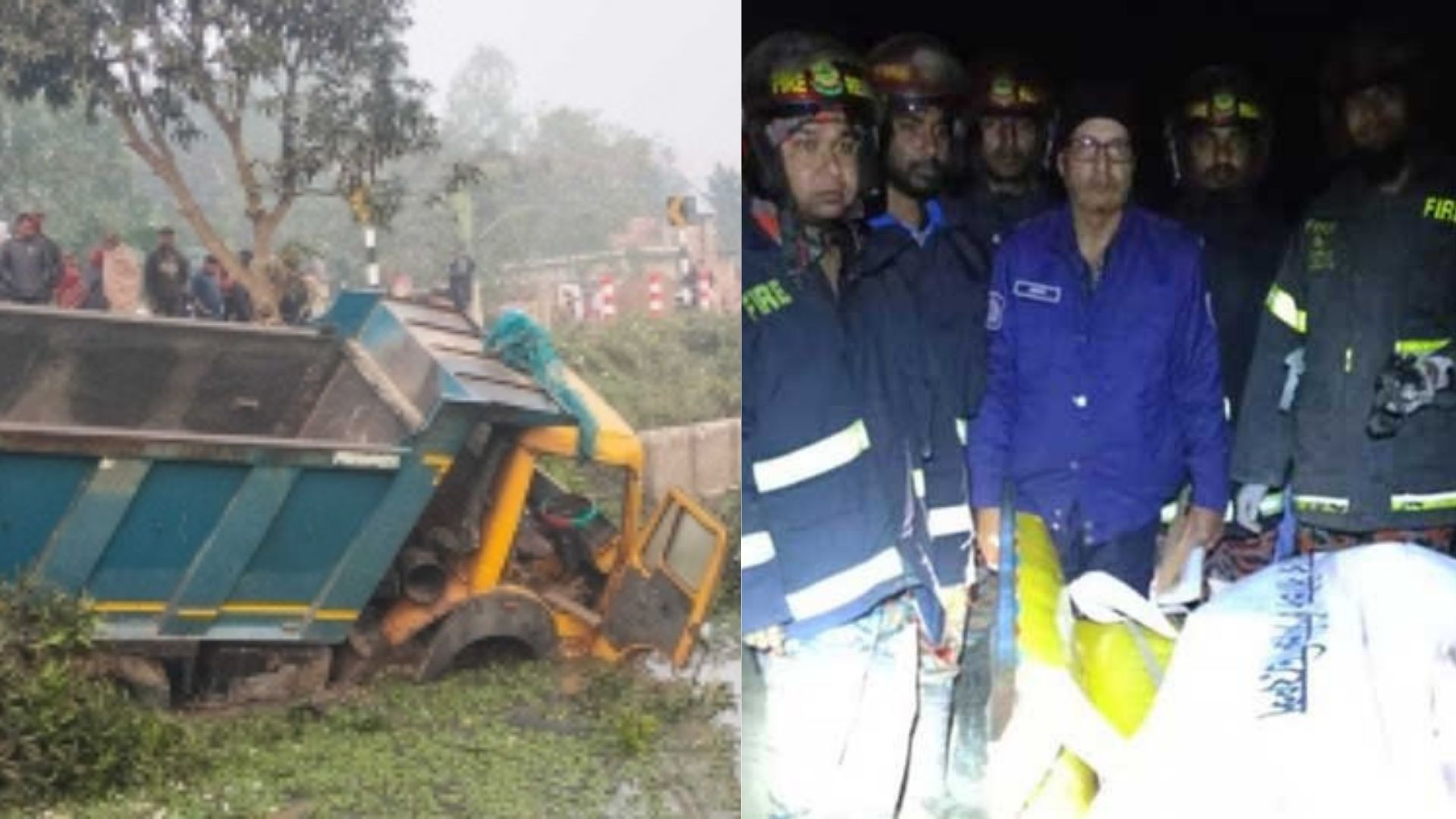 নওগাঁয় ডাম্প ট্রাকের চাপায় ৫ জন নিহত