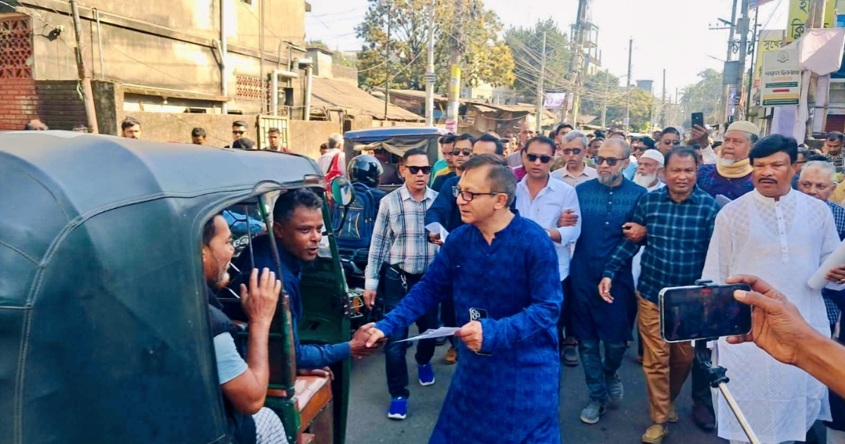 ভোটের আমেজে সিলেট-১, ব্যতিক্রমী ক্যাম্পেইনে আলোচনায় খন্দকার আব্দুল মুক্তাদির