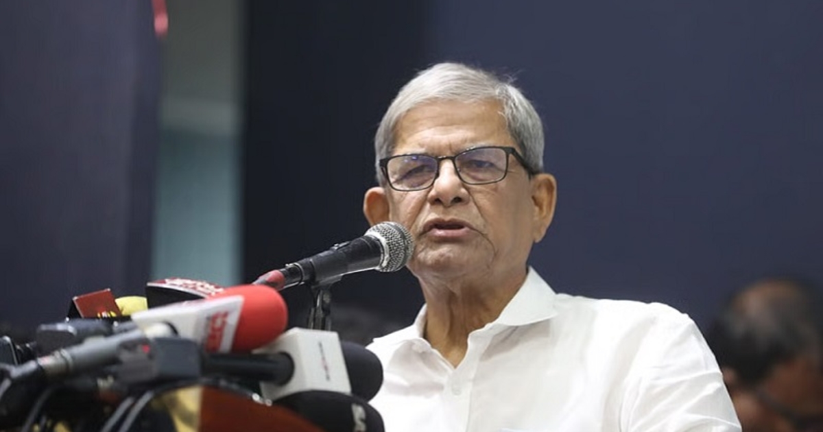 বাংলাদেশের পক্ষের শক্তি বিএনপিকে মানুষ বিজয়ী করবে: মির্জা ফখরুল