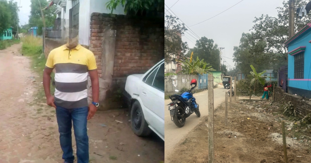 গাজীপুরে সরকারি রাস্তা রদবদল করে দখলের অভিযোগ, রাতের আঁধারে সিমেন্টের খুঁটি বসানো