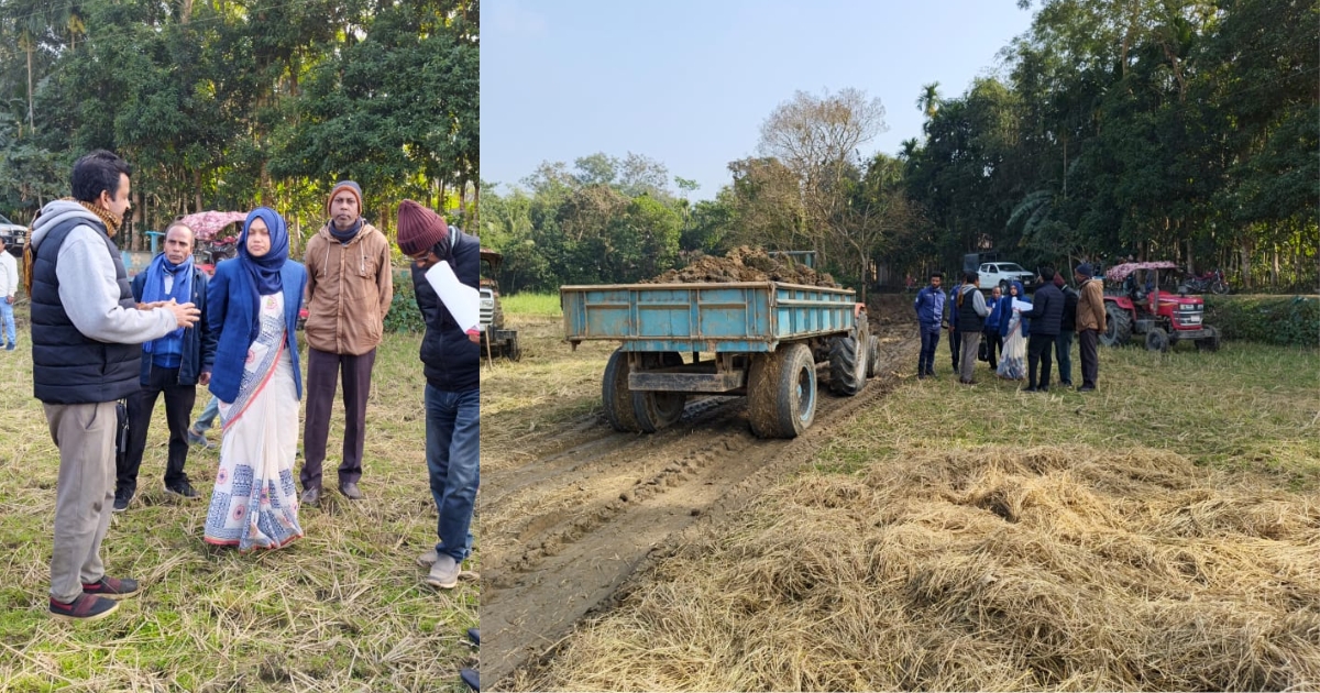 বড়লেখায় অবৈধভাবে কৃষিজমির মাটি কাটায় এক ব্যক্তিকে ১ লাখ টাকা জরিমানা
