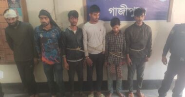 গাজীপুর যুবক অপহরণ করে মুক্তিপণ দাবি, কুখ্যাত মিঠু পাঠানসহ ৬ জন গ্রেপ্তার