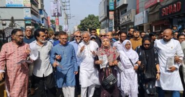 সকল ভেদাভেদ ভুলে সিলেট-১ আসনে বিএনপির মনোনীত প্রার্থী খন্দকার আব্দুল মুক্তাদিরের প্রচারণায় আরিফুল হক চৌধুরী