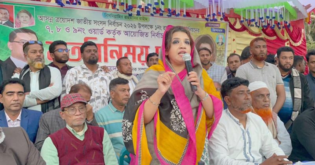 নির্বাচনী সভায় যাওয়ার পথে বালু ফেলে বাধার অভিযোগ শামা ওবায়েদের