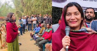 বাবার পক্ষে ভোট চাইতে গ্রাম থেকে গ্রামে ছুটছেন শামারুহ মির্জা