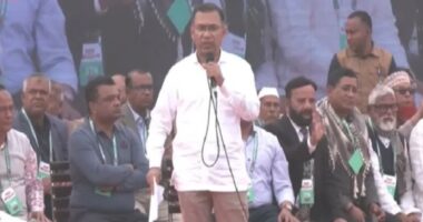 ঠাকুরগাঁওয়ে নির্বাচনী জনসভায় তারেক রহমান