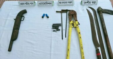 মুন্সিগঞ্জে কিশোর গ্যাং ঘাঁটিতে সেনা অভিযানে অস্ত্র উদ্ধার