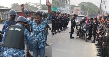 নির্বাচনের নিরাপত্তা নিশ্চিতে যৌথ বাহিনীর চেকপোস্ট