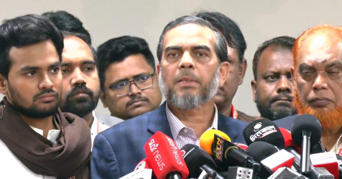 কোনো অবস্থাতেই ভোটের মাঠ ছাড়বে না জামায়াত : এহসানুল মাহবুব জুবায়ের